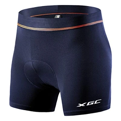 Afbeelding van XGC Fietsonderbroek voor heren, fietsbroek met elastische ademende 4D gel zitkussen hoge dichtheid, Black_black, XL