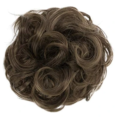 Afbeelding van PRETTYSHOP XL haarstukje Chouchou voor het verkrijgen van volumineus opgedaan haar, krullen, knot, bruinmix, G18E