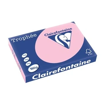 Afbeelding van Clairefontaine Trophée Pastel, Gekleurd Papier, A3, 160 G, 250 Vel, Roze Papier