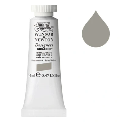 Image de Winsor &amp; Newton Designers gouache 436 (14 ml) gris neutre