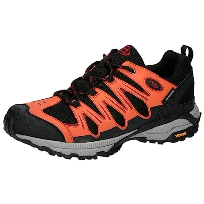 Afbeelding van Brütting Chaussures de marche Expedition pour femme, noir, orange, rouge, 38 EU