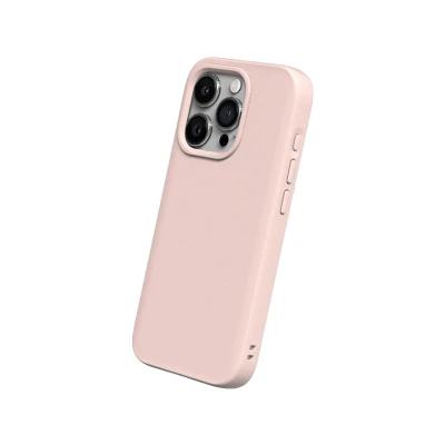 Image de Coque Apple iPhone 15 Pro Max Silicones et TPU (doux) RhinoShield silicone/Coque Étui téléphone Rose Shockproof