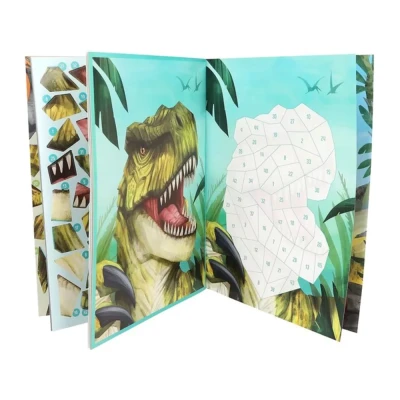 Afbeelding van Dino World Nummer Stickers Stickerboek
