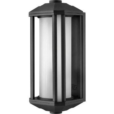Afbeelding van Hinkley LED Wand Buitenlamp Castelle 1X E27 Max 60W IP44 Dimbaar Black