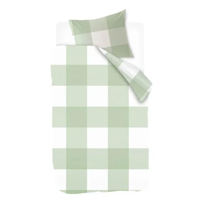 Afbeelding van Snoozing Maaike Dekbedovertrek Eenpersoons 140x200/220 cm Green