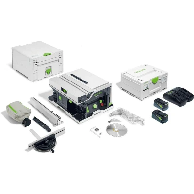 Afbeelding van FESTOOL CSC SYS 50 EBI Plus 2x18V accu tafelcirkelzaag (2x 5,0Ah + lader) 577374