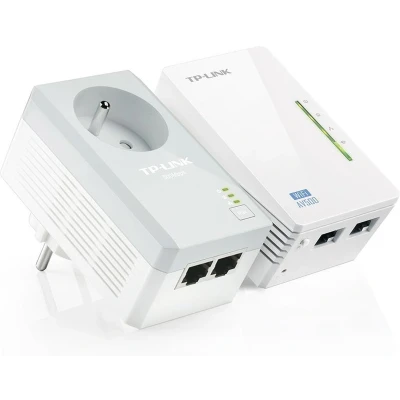 Afbeelding van Tp link 2 port powerline wifi extender kit 1x tl wpa4220 pa4020p 500mbps 300mbps TLWPA4225KIT