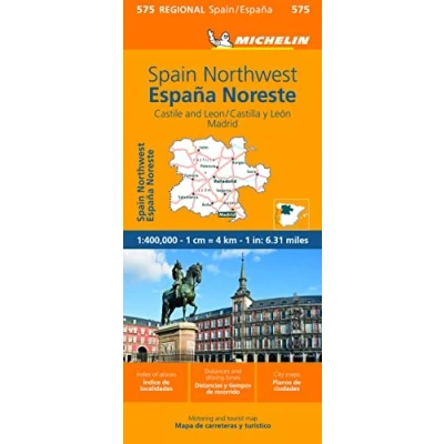 Afbeelding van Espana Noroeste : Castilla y Leon, Madrid Michelin Regional Map 575