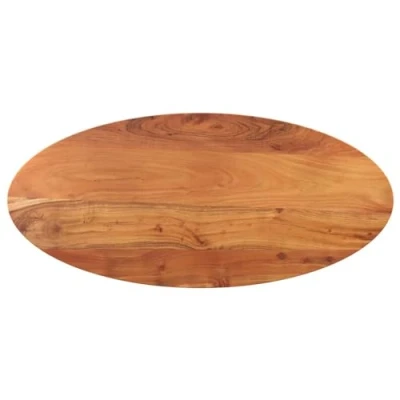 Afbeelding van Tafelblad ovaal 90x40x3,8 cm massief acaciahout