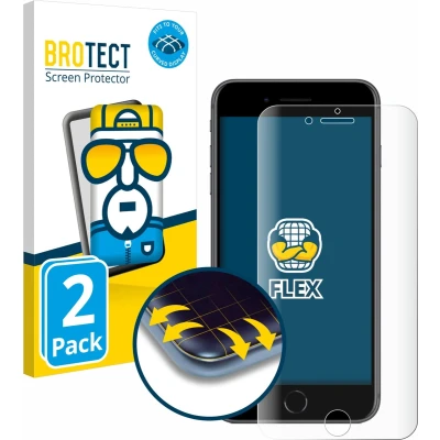 Afbeelding van BROTECT Screenprotector voor Apple iPhone 8 Plus Folie Beschermfolie transparant volledig dekking (2 Stuks)