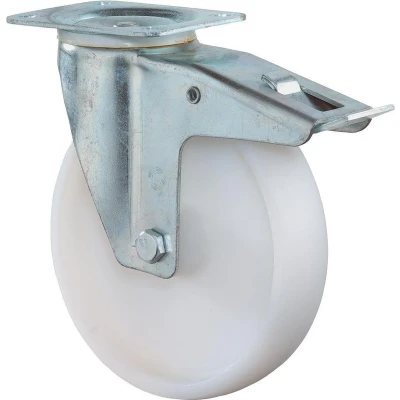 Afbeelding van Zwenkwiel+rem 125mm kunststof totale hoogte 155mm