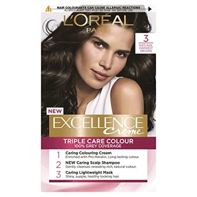 Afbeelding van L&#039;OREAL Excellence Natural Darkest Brown 3 1 stuk