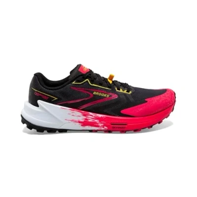 Afbeelding van Brooks Catamount Trail hardloopschoenen, Dames, Maat: 38.5, Black diva pink lemon chrome Textiel