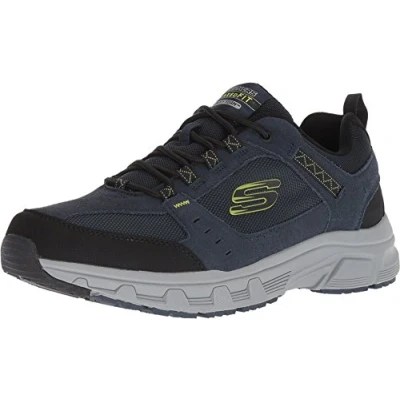 Afbeelding van Skechers OAK Canyon Sneakers laag, Heren, Maat: 39, Navy/lime Leer en textiel