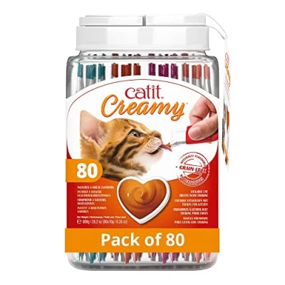 Afbeelding van Cat It Kattensnack Kat Ca Creamy Geschenk Bokaal 80x10g 80st