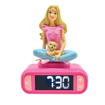 Afbeelding van Barbie 3D Wekker met nachtlampje en geluiden 3380743101927
