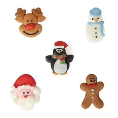 Afbeelding van Culpitt Suikerdecoratie Kerstfiguurtjes 200st.