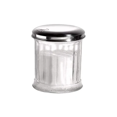Afbeelding van APS suikerdispenser, suikerstrooier, schroefdeksel met roestvrijstalen klep, doseerklep, Ø 7,5 cm, 13,5 cm hoog, inhoud 320 ml