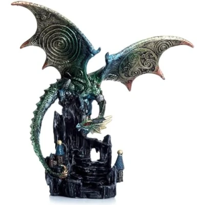 Afbeelding van Duistere Legenden Beeldje Wings of Magic Poortwachter Draak (hxbxd) ca. 23cm x 24cm 8cm