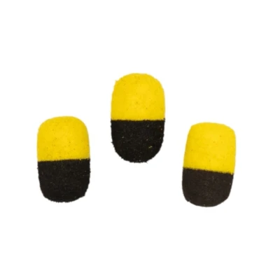 Afbeelding van PB Products Zig Dumbell Yellow/Black Imitatie Aas 8mm (8 Stuks) Klein materiaal