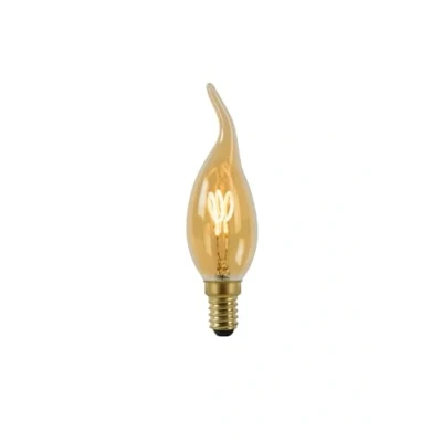 Afbeelding van Lucide CT35 Filament lamp Ø 3,5 cm LED Dimb. E14 1x3W 2200K Amber