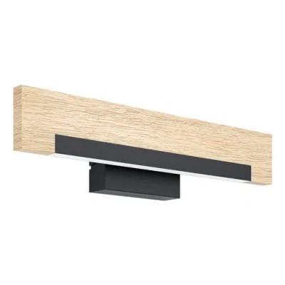 Afbeelding van EGLO Camacho Wandlamp LED 44 cm Zwart/Bruin