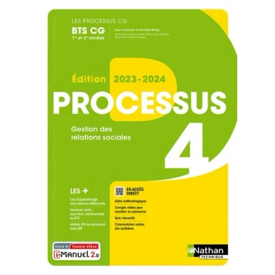 Image de processus 4 Gestion des Relations Sociales (Les CG) 1ère et 2ème années Livre + licence élève 2023