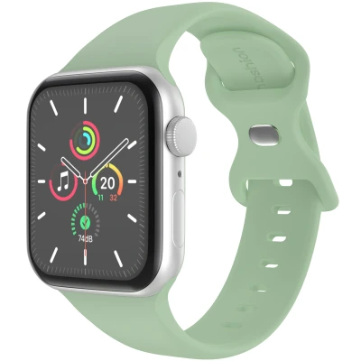 Afbeelding van imoshion Siliconen⁺ bandje Geschikt voor Apple Watch 1, 2, 3, 4, 5, 6, 7, 8, 9, 10, SE, Ultra (2) 44/45/46/49 mm Groen M/L