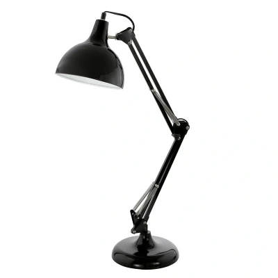 Afbeelding van EGLO Vintage Borgillio Tafellamp 1 Lichts Zwart