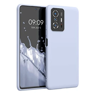 Afbeelding van kwmobile telefoonhoesje geschikt voor Xiaomi 11T / Pro Hoesje smartphone Back cover in mat lichtblauw
