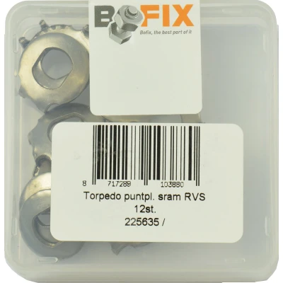 Afbeelding van Bofix Doos a 12 as borgplaatjes rvs torpedo dt2 sram