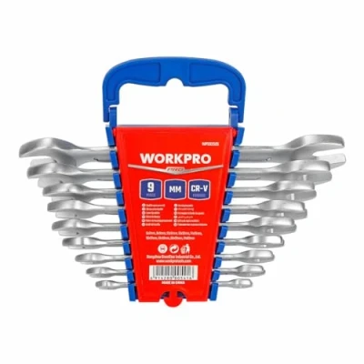 Afbeelding van Set dubbele steeksleutels Workpro 9 Onderdelen
