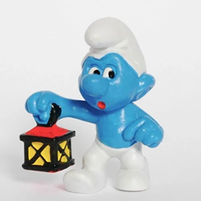 Afbeelding van Schleich smurf met Lantaarn Nr. 20024 De smurfen 6 cm