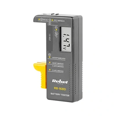 Afbeelding van Rebel Batterijtester voor AAA / AA C D 9V Knoopcellen LCD display