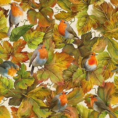 Afbeelding van 20 vellen servetten herfst dieren patroon decoratie party handwerk decoupage servettechniek 33x33cm