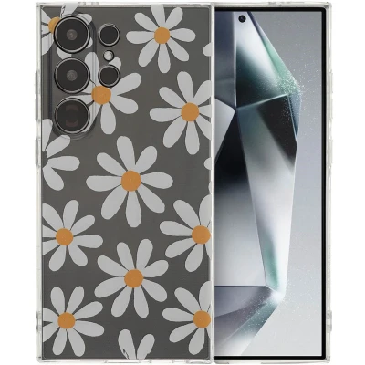 Afbeelding van imoshion hoesje Geschikt voor Samsung Galaxy S24 Ultra Siliconen Design Meerkleurig / Daisy Flower