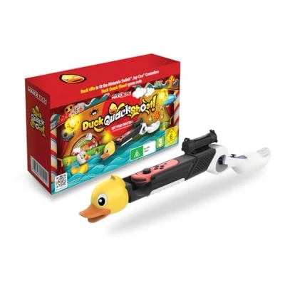 Image de Maxx Tech Duck, Quack, Shoot! Kit for Switch includes downloadable siwtch code in box game plus a quacking themed duck rifle accessory