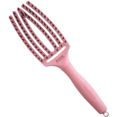 Afbeelding van Olivia Garden Fingerbrush Boar&amp;Nylon ThinkPink 2024 Soft Pink M
