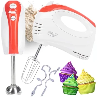 Afbeelding van Adler AD 4212 Handmixer rood