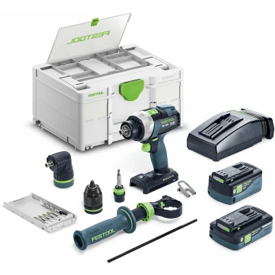 Afbeelding van Festool TDC 18/4 5,0/4,0 I Set QUADRIVE Accu Schroefboormachine 18V 4.0/5.0Ah + 1x Hulpstuk in Systainer 577612