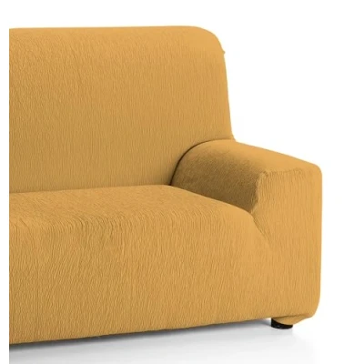Afbeelding van Martina Home Emilia bankovertrek, elastisch, mosterd, 4 zits