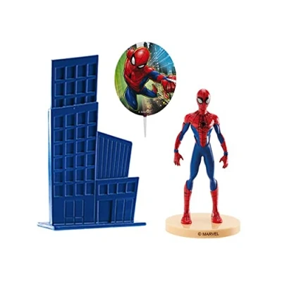 Afbeelding van Dekora Cake Topper taartdecoratie Spiderman figuur van pvc 303010, eenheidsmaat, meerkleurig
