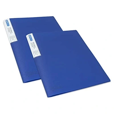 Afbeelding van Rapesco 1673 Germ Savvy antibacterieel, documentenbescherming, A4, met 20 hoesjes, blauw, 2 stuks