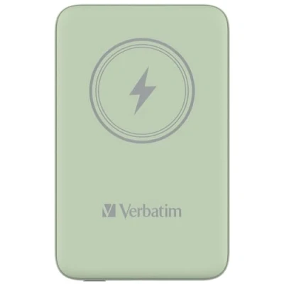 Afbeelding van Verbatim Charge &#039;n&#039; Go magnetische draadloze powerbank 10000mAh groen