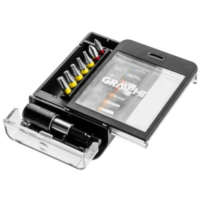 Afbeelding van GRAPHITE 56H616 Set schroevendraaierbits Kunststof cassette 15