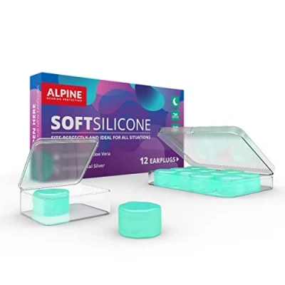 Afbeelding van 12x Alpine SoftSilicone kneedbare silicone oordoppen 28dB demping Geluiddempende voor slapen, zwemmen &amp; concentratie, Comfortabele snurkoplossing