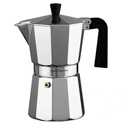 Image de Ilsa Machine à expresso Aluminium Vitto couleur argent 9 tasses centimeters métallique