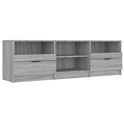 Afbeelding van vidaXL TV meubel Sonoma grijs 150x33,5x45 cm bewerkt hout