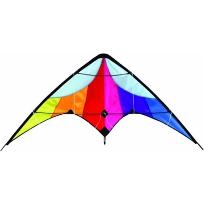 Afbeelding van Vlieger Stuntvlieger Delta Regenboog 130x60 cm