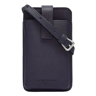 Afbeelding van LIEBESKIND BERLIN Leren Schoudertas mobiele telefoon Harris Mobile Pouch Taro Paars